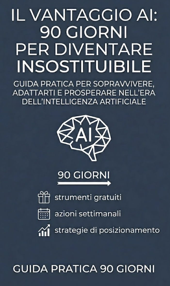 Copertina eBook — Il Vantaggio AI: 90 Giorni per Diventare Insostituibile